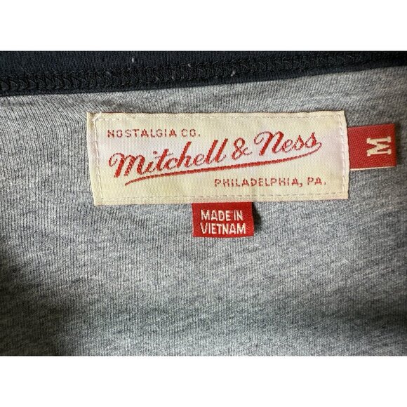 SF Giants Mitchell and Ness Button Baseball T-Shirt, Size M, Gray/Black/Logo - Picture 11 of 11